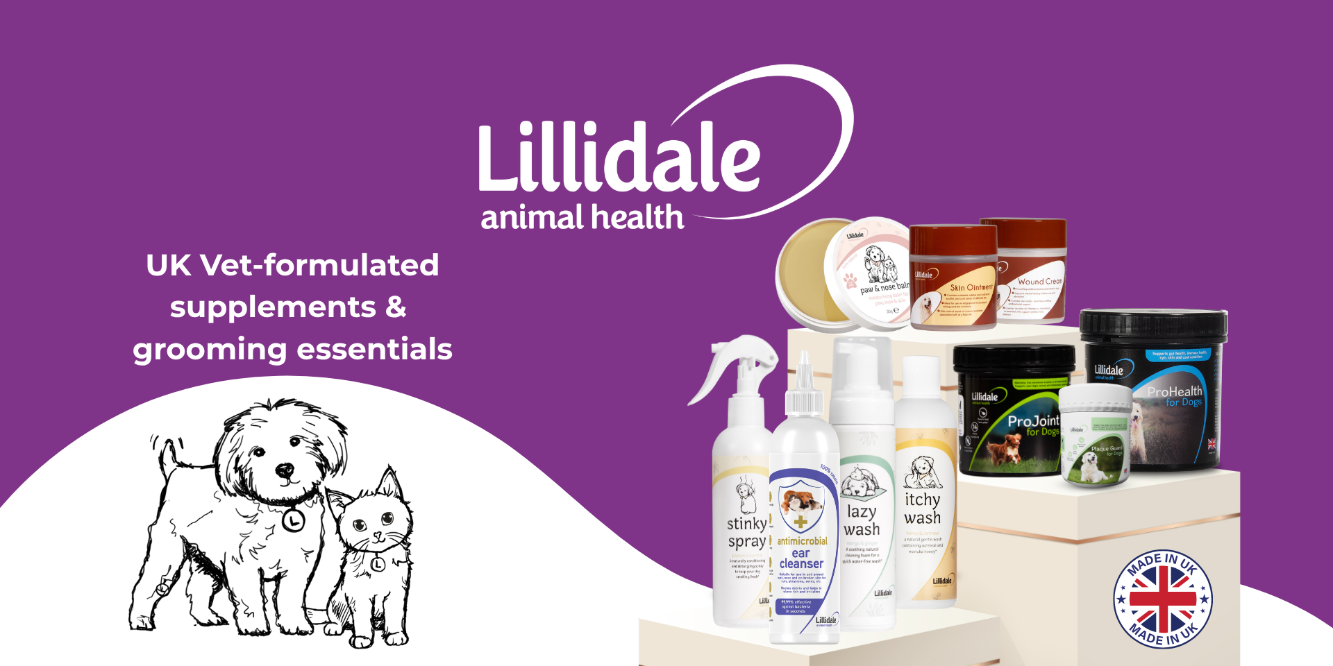 UK Vet-formulated supplements & grooming essentials