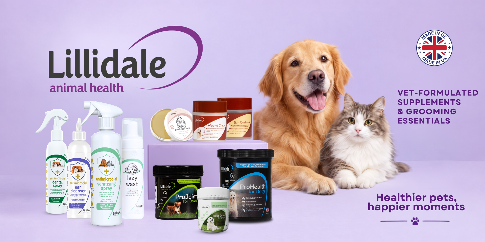 UK Vet-formulated supplements & grooming essentials
