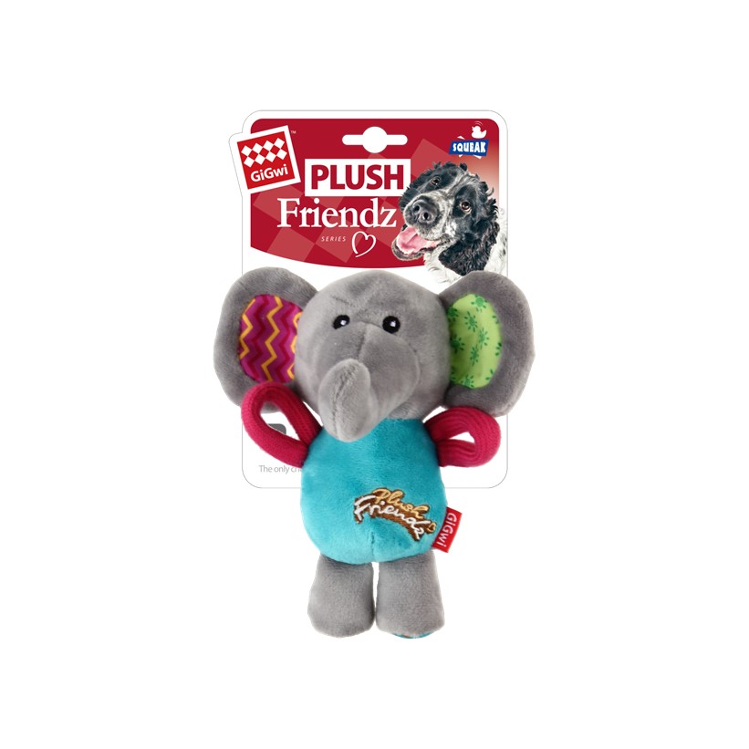 Plush Friendz with Rope — Elephant