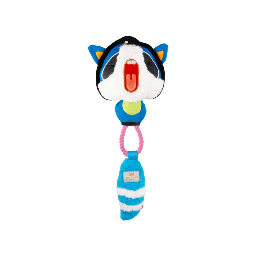 Tug Hercules — Blue Raccoon with Rope